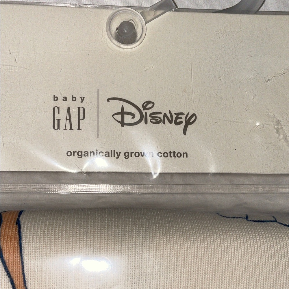 GAP Baby Disney Princess PJ Cream Blue organic cotton snug size 6-12 months - Picture 4 of 7
